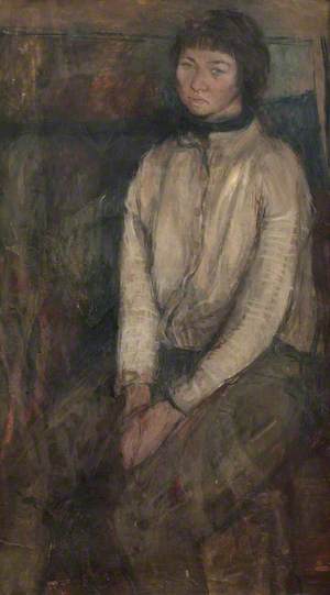Portrait of a Girl in a White Cardigan