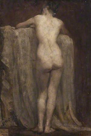 Back of Standing Female Nude