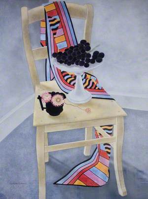 Still life, Chair and Grapes