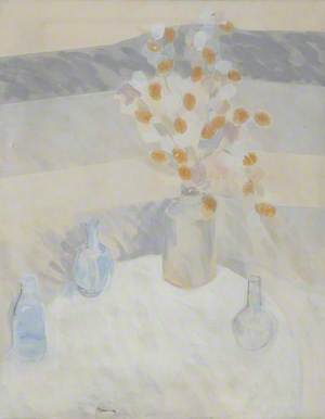 Pale Flowers in a Vase