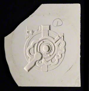 Abstract Sculpture Featuring a Centre Escapement Wheel with Teeth