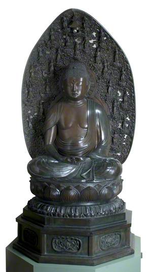 Buddha Amida in Meditation with Large Mandorla