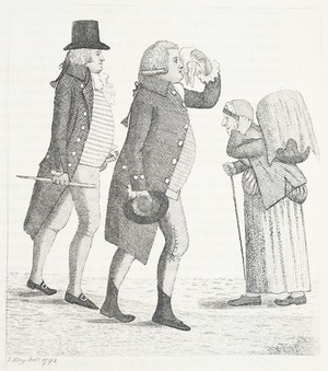 Edward Innes and James Cooper Losing the Bet to Hamilton Bell