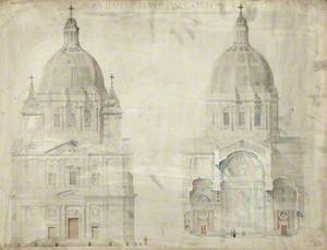 Free Design for a Church in the Italian Renaissance Manner