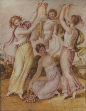 Three Graces and a Cupid