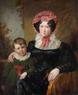 Mrs H. J. Thomson and Her Son