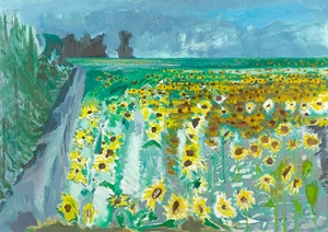 Sunflowers and Mistral