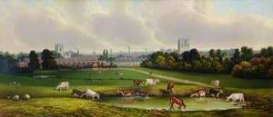 View of Beverley Minster from Westwood, East Riding of Yorkshire