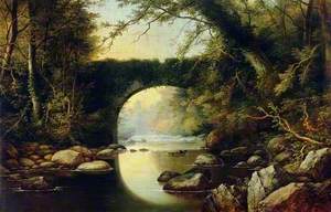 River Scene with a Bridge