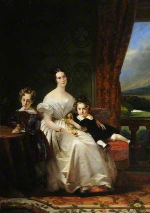 Mary Barbara (1801–1876), Lady Chichester, with Her Two Elder Sons