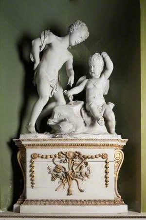 Mercury and Cupid Playing Dice