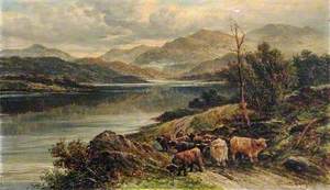 Loch with Highland Cattle*