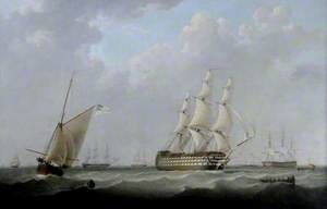 HMS 'Britannia' and Units of the Fleet off Spithead, Hampshire