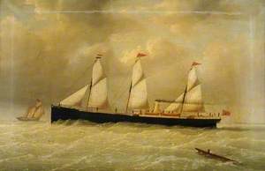 The Hull Steamship 'Edith' off Spurn, East Riding of Yorkshire