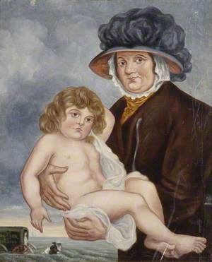 Martha Gunn Holding the Infant George IV