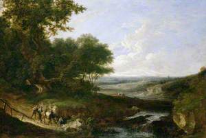Landscape with a Waterfall
