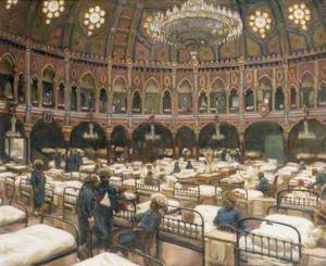 The Dome of the Royal Pavilion as a Hospital for Indian Soldiers