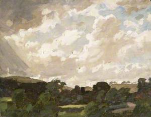 Landscape with Cloudy Sky