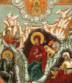Icon with Nativity