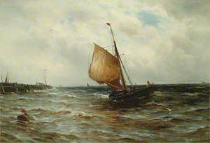 Seascape with a Fishing Boat