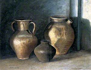 Still Life of Roman Pottery