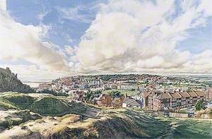 Hastings, East Sussex, from the Castle Mound