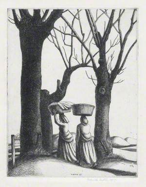 Washerwomen and Trees