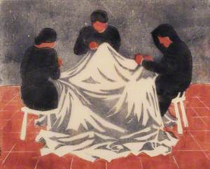 Women Sewing a Shroud
