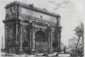 Veduta dell' Arco di Settimio Severo (View of the Arch of Septimius Severus)