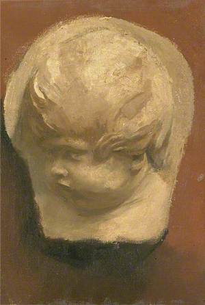 Study of a Cast of a Child's Head