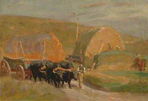 Oxen with a Wagon