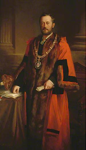 Reproduction of a Portrait of G. A. Wallis, First Mayor of Eastbourne