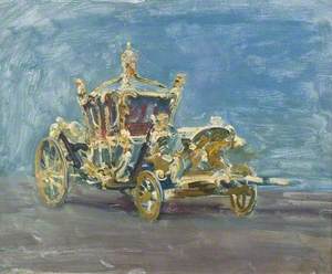 Study of the Gold Coach in the Palace Yard
