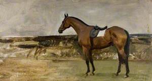 A Bay Horse in a Landscape