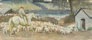 Bringing Home the Sheep, Withypool, Exmoor