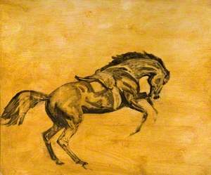 Study of a Leaping Horse