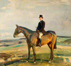 Sir Raymond Greene, DSO, MP, on Horseback, 1919