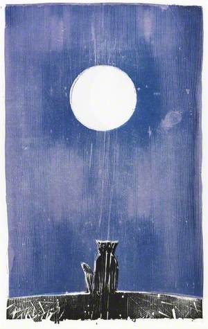 Cat and Moon – W. B. Yeates