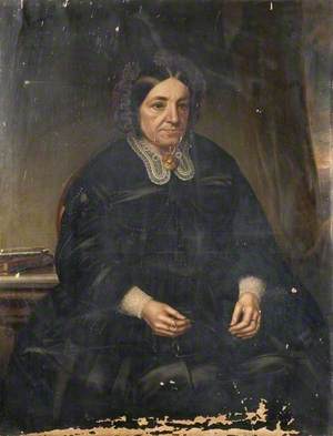Portrait of a Lady Holding Her Spectacles