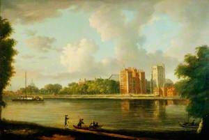 Lambeth Palace and St Mary's Church with St Paul's