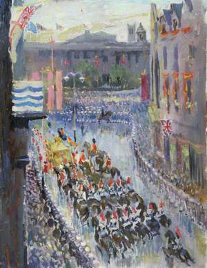 The Procession in Whitehall, Coronation