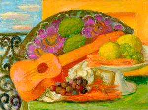 Still Life with Guitar and Fruit