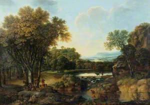Landscape with a Camp Fire