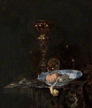 Still Life: Silver-Gilt Goblet and Bowl of Fruit