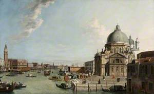 Venice: The Grand Canal Looking East, with the Church of Santa Maria della Salute