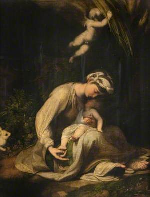 Madonna and Child with a Rabbit