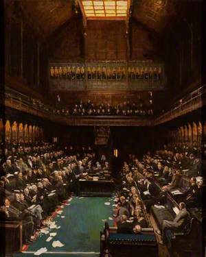 The Right Honourable J. Ramsay Macdonald Addressing the House of Commons