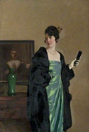 Lady in a Green Dress