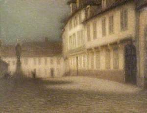 A Beauvais Square by Moonlight