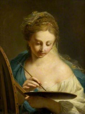 Young Woman Painting